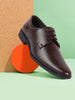 Men Brown Formal Office Work Lace Up Derby Shoes