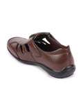 Basics Men Brown Outdoor Comfort Perforated Shoe Style Sandals