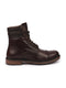 Men Brown High Ankle Genuine Leather 8-Eye Lace Up Cap Toe Welted Sole Winter Biker Boots