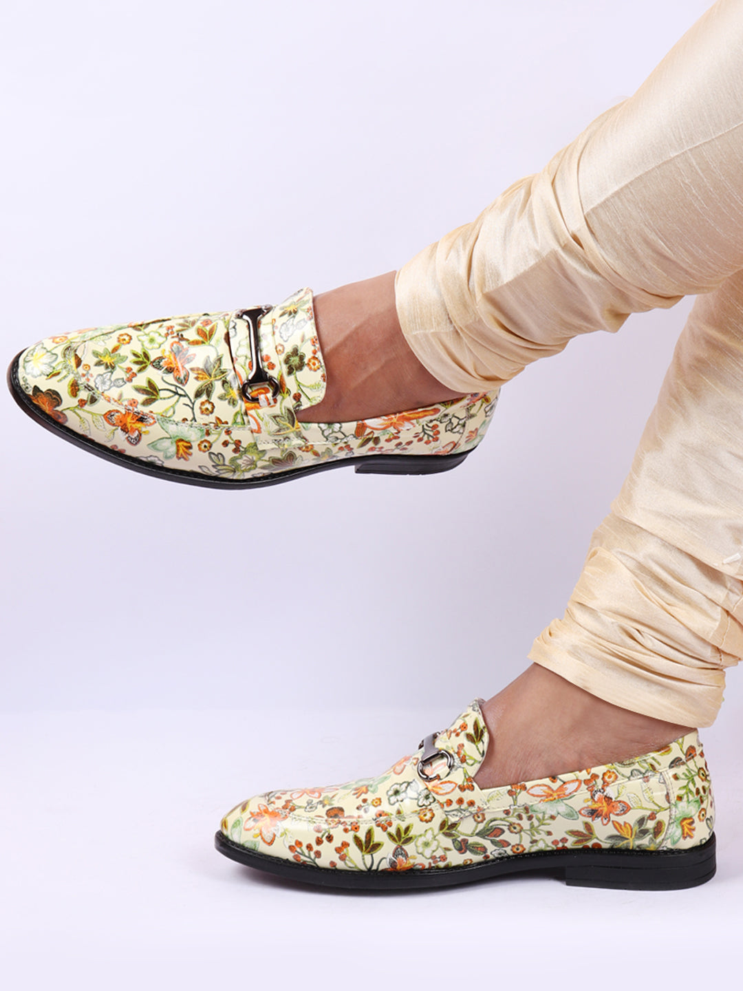 Mens floral print dress outlet shoes