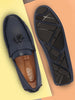 Men Blue Driving Outdoor Tassel Loafer and Moccasin Shoes