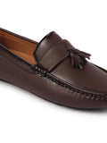 Men Brown Driving Outdoor Tassel Loafer and Moccasin Shoes