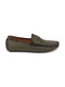 Men Olive Hand Stitched Comfort Loafer and Moccasin Shoes