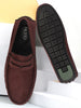 Men Brown Suede Leather Side Stitched Driving Loafer and Moccasin