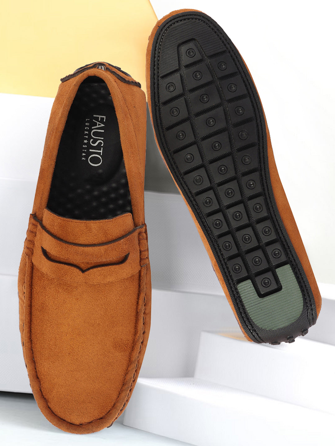 Men's suede 2025 driver loafers