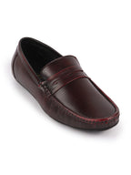 Shop Men Cherry Outdoor Fashion Classic Genuine Leather Slip on Loafer Shoes Online.