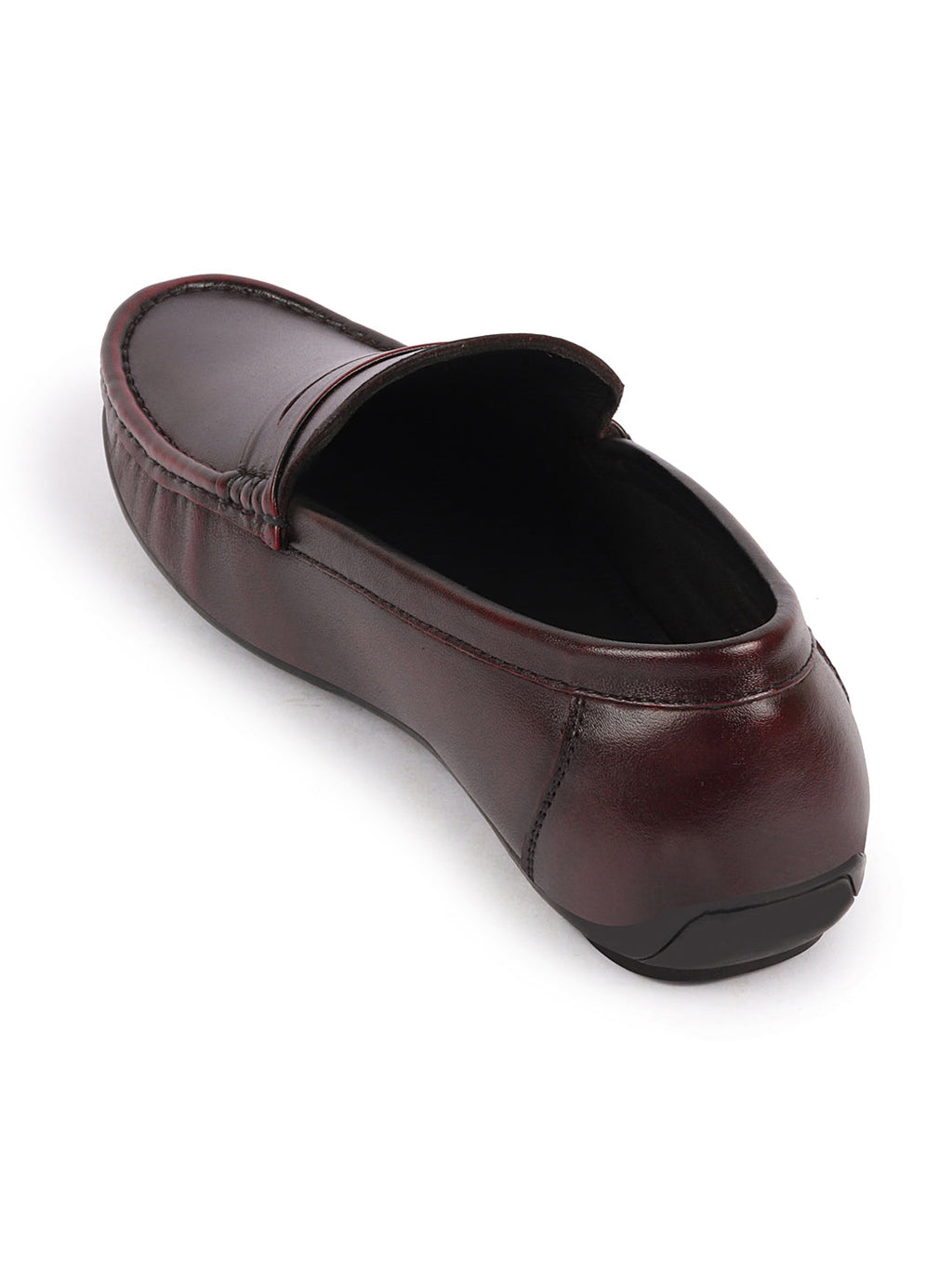Shop Men Cherry Outdoor Fashion Classic Genuine Leather Slip on Loafer Shoes Online.