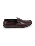 Shop Men Cherry Outdoor Fashion Classic Genuine Leather Slip on Loafer Shoes Online.