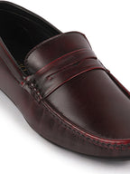 Shop Men Cherry Outdoor Fashion Classic Genuine Leather Slip on Loafer Shoes Online.