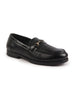 Men Black Wedding Party Embossed Design Genuine Leather Buckle Slip On Loafer Shoes