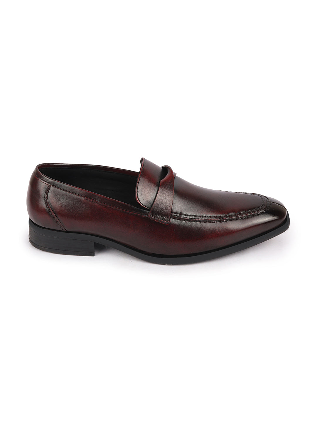 Shop Men Cherry Strap Design Wedding Party Genuine Leather Slip On Loafer Shoes Online.