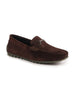 Men Brown Horsebit Buckle Suede Leather Slip On Driving Loafers