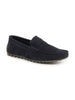 Men Blue Suede Leather Side Stitched Slip On Driving Loafers and Mocassin