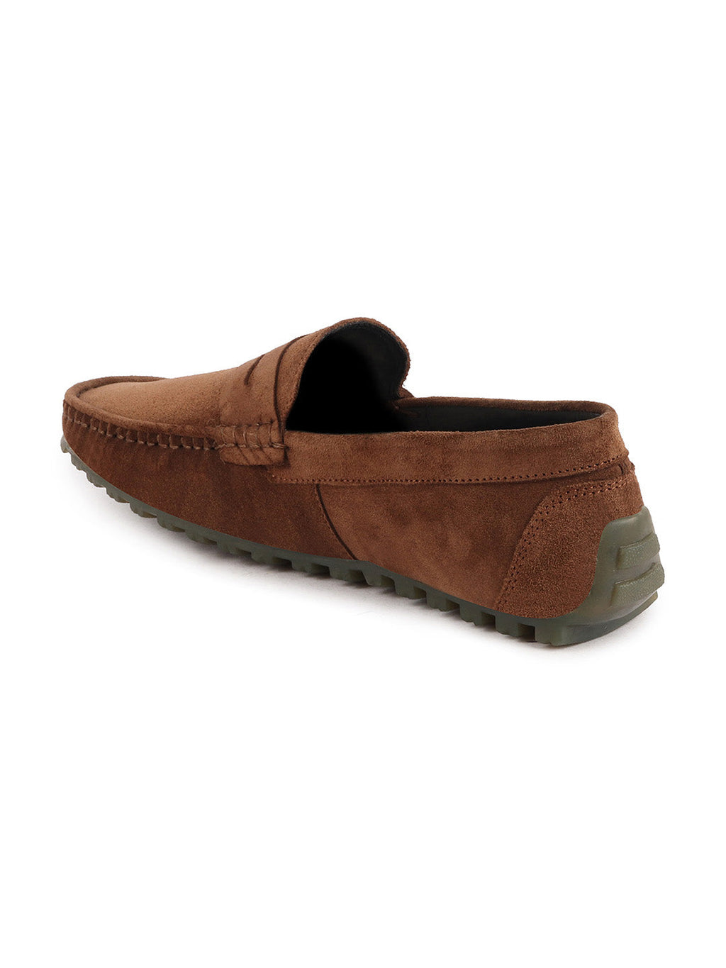 Shop Men Camel Suede Leather Side Stitched Slip On Driving Loafers and Mocassin Online.