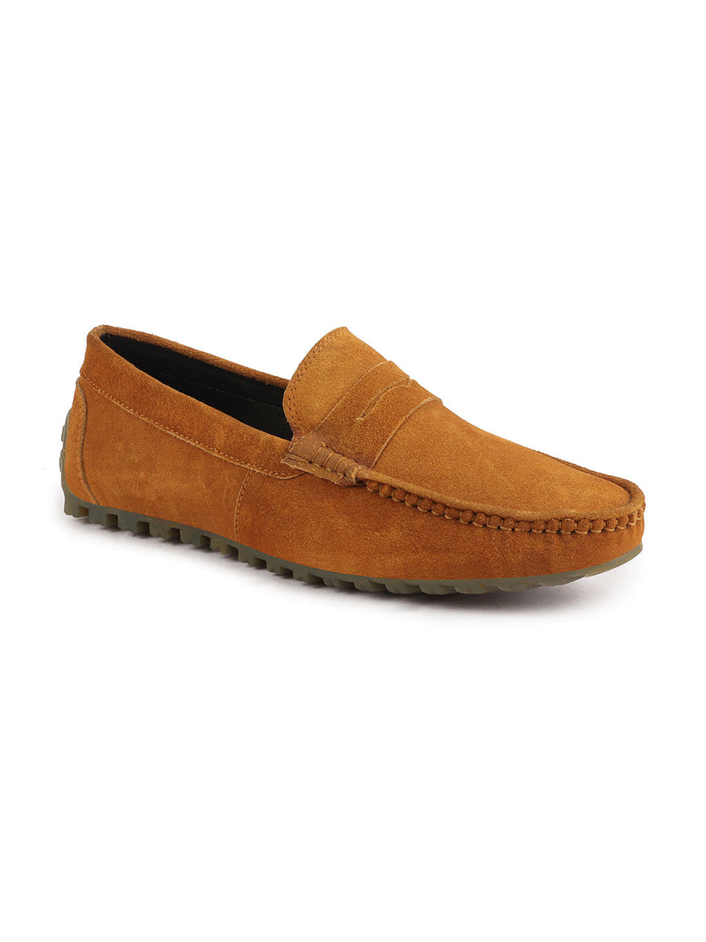 Shop Men Teek Suede Leather Side Stitched Slip On Driving Loafers and Mocassin Online.