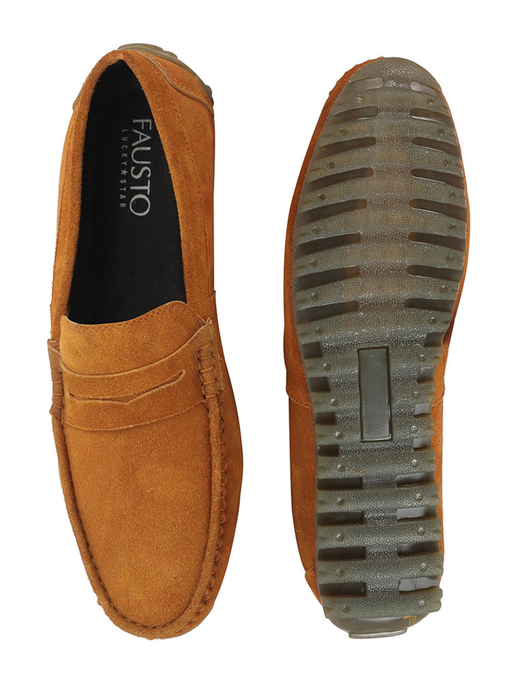 Shop Men Teek Suede Leather Side Stitched Slip On Driving Loafers and Mocassin Online.