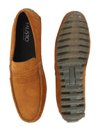 Shop Men Teek Suede Leather Side Stitched Slip On Driving Loafers and Mocassin Online.
