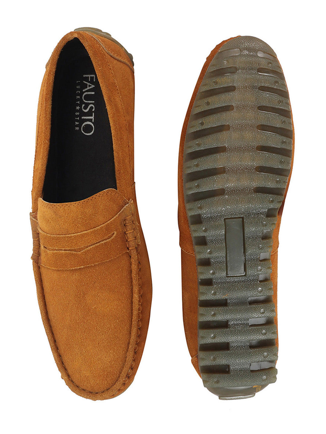 Shop Men Teek Suede Leather Side Stitched Slip On Driving Loafers and Mocassin Online.