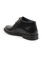 Shop Men Black Classic Trendy Mid Ankle Lace Up Chukka Boot With TPR Welted Sole Online.