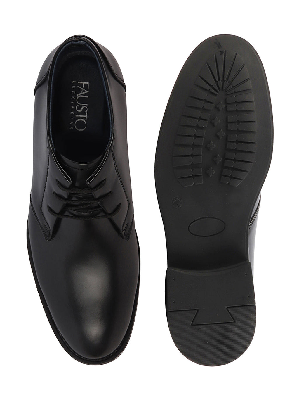 Shop Men Black Classic Trendy Mid Ankle Lace Up Chukka Boot With TPR Welted Sole Online.