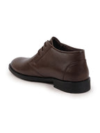 Shop Men Brown Classic Trendy Mid Ankle Lace Up Chukka Boot With TPR Welted Sole Online.