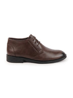 Shop Men Brown Classic Trendy Mid Ankle Lace Up Chukka Boot With TPR Welted Sole Online.