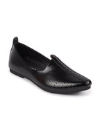 Shop Men Black Laser Cut Design Broad Feet Ethnic Slip On Wedding Juttis and Mojaris Online.