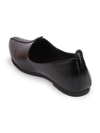 Shop Men Black Laser Cut Design Ethnic Slip On Wedding Juttis and Mojaris Online.