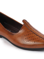 Shop Men Tan Laser Cut Design Ethnic Slip On Wedding Juttis and Mojaris Online.