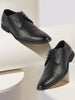Men Black Wedding Party Genuine Leather Embossed Design Oxford Lace Up Shoes