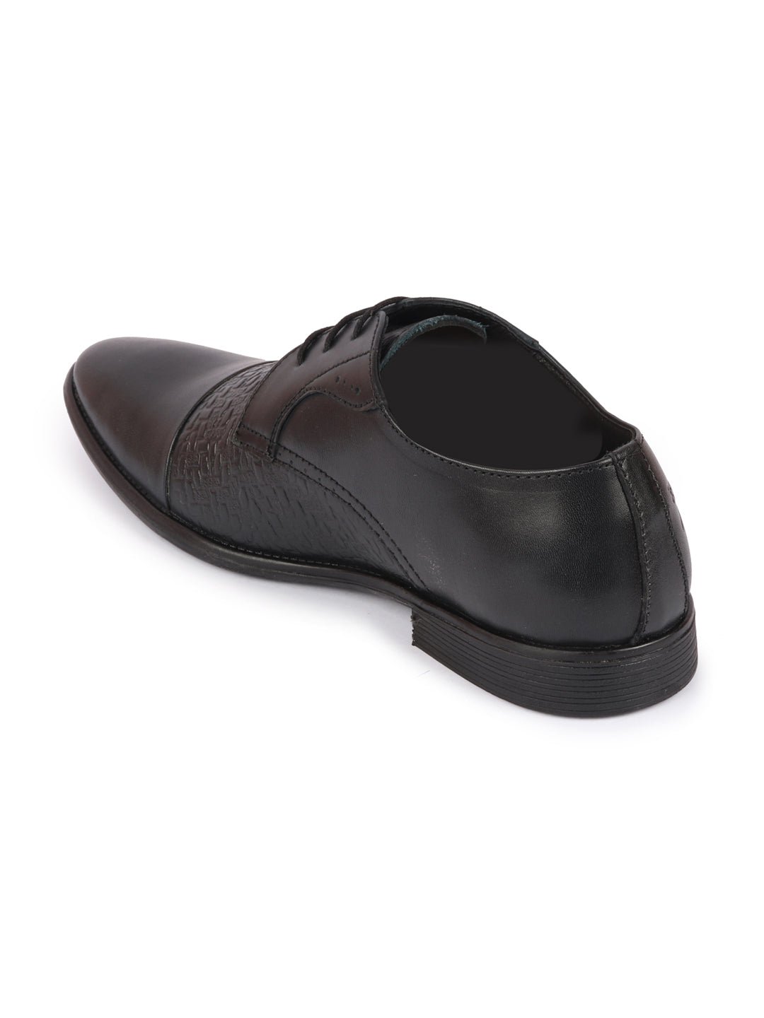 shop men black wedding party genuine leather embossed design oxford lace up shoes online.