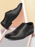 Men Black Formal Office Work Genuine Leather Oxford Lace Up Shoes