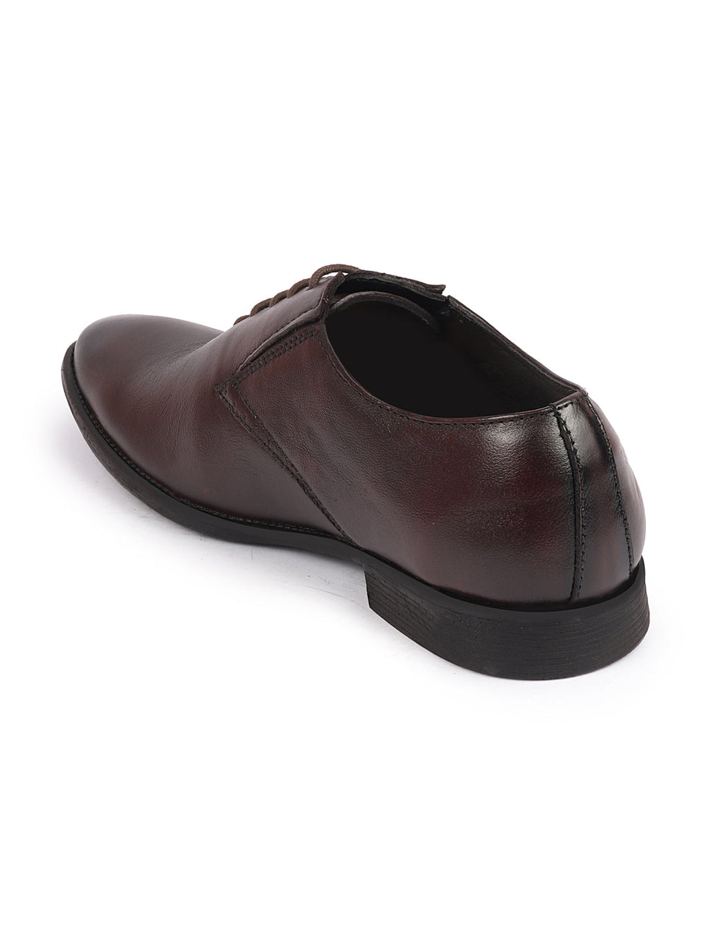 Shop Men Brown Formal Office Work Genuine Leather Oxford Lace Up Shoes Online.