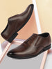 Men Tan Formal Office Work Genuine Leather Oxford Lace Up Shoes