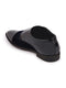 Shop Men Blue Patent Leather Velvet Single Strap Monk Formal Slip On Shoes Online.