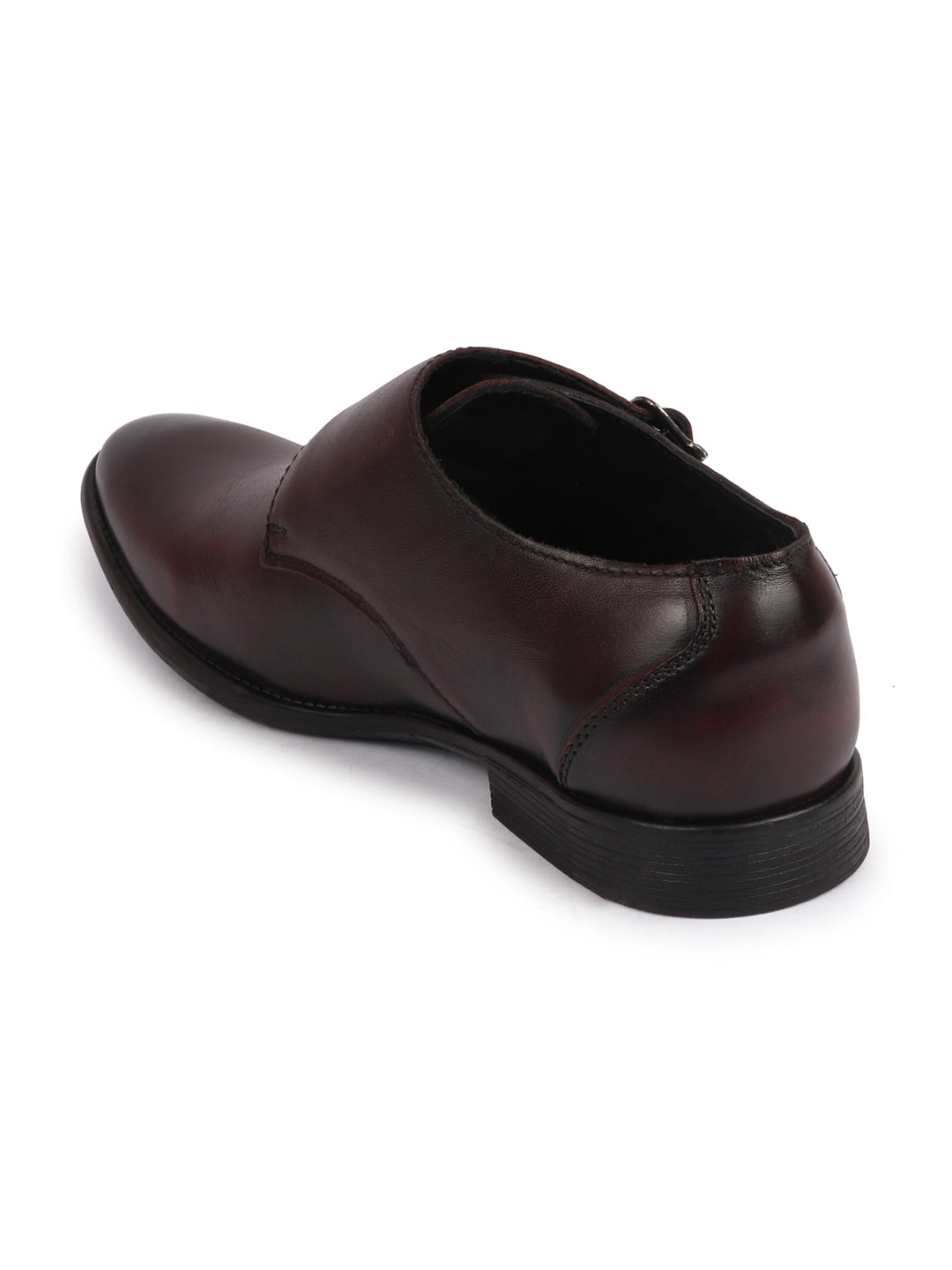 Shop Men Brown Formal Wedding Party Genuine Leather Double Monk Strap Shoes Online.
