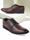 Men Brown Wedding Party Genuine Leather Embossed Design Oxford Lace Up Shoes