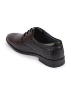 shop men black wedding party embossed design oxford lace up shoes online.
