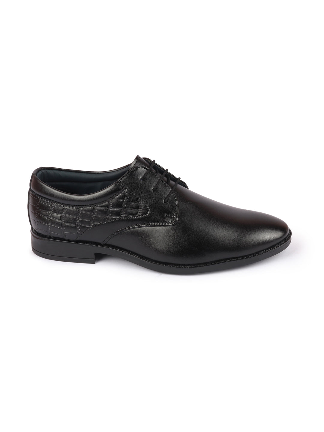 shop men black wedding party embossed design oxford lace up shoes online.
