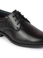 shop men black wedding party embossed design oxford lace up shoes online.