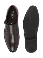Shop Men Brown Formal Wedding Party Double Monk Strap Shoes Online.