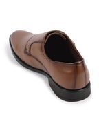 Shop Men Tan Formal Wedding Party Double Monk Strap Shoes Online.