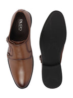 Shop Men Tan Formal Wedding Party Double Monk Strap Shoes Online.