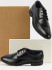Men Black Formal Office Comfort Lace-Up Derby Shoes