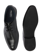 Shop Men Black Formal Office Comfort Lace-Up Derby Shoes Online.