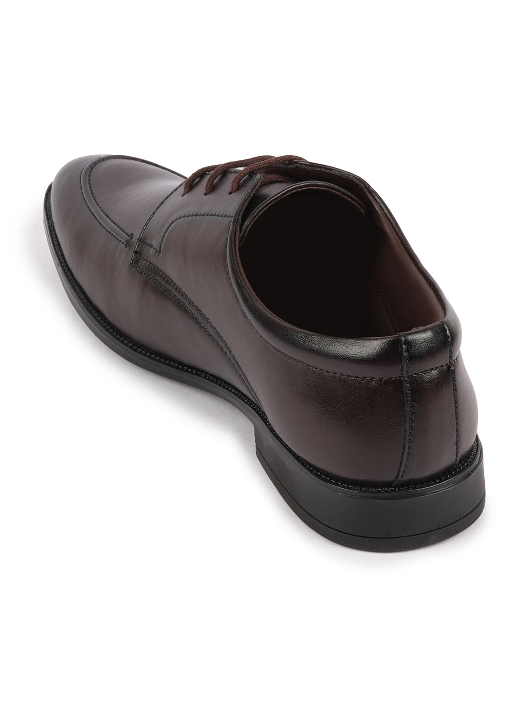 Shop Men Brown Formal Office Comfort Lace-Up Derby Shoes Online.