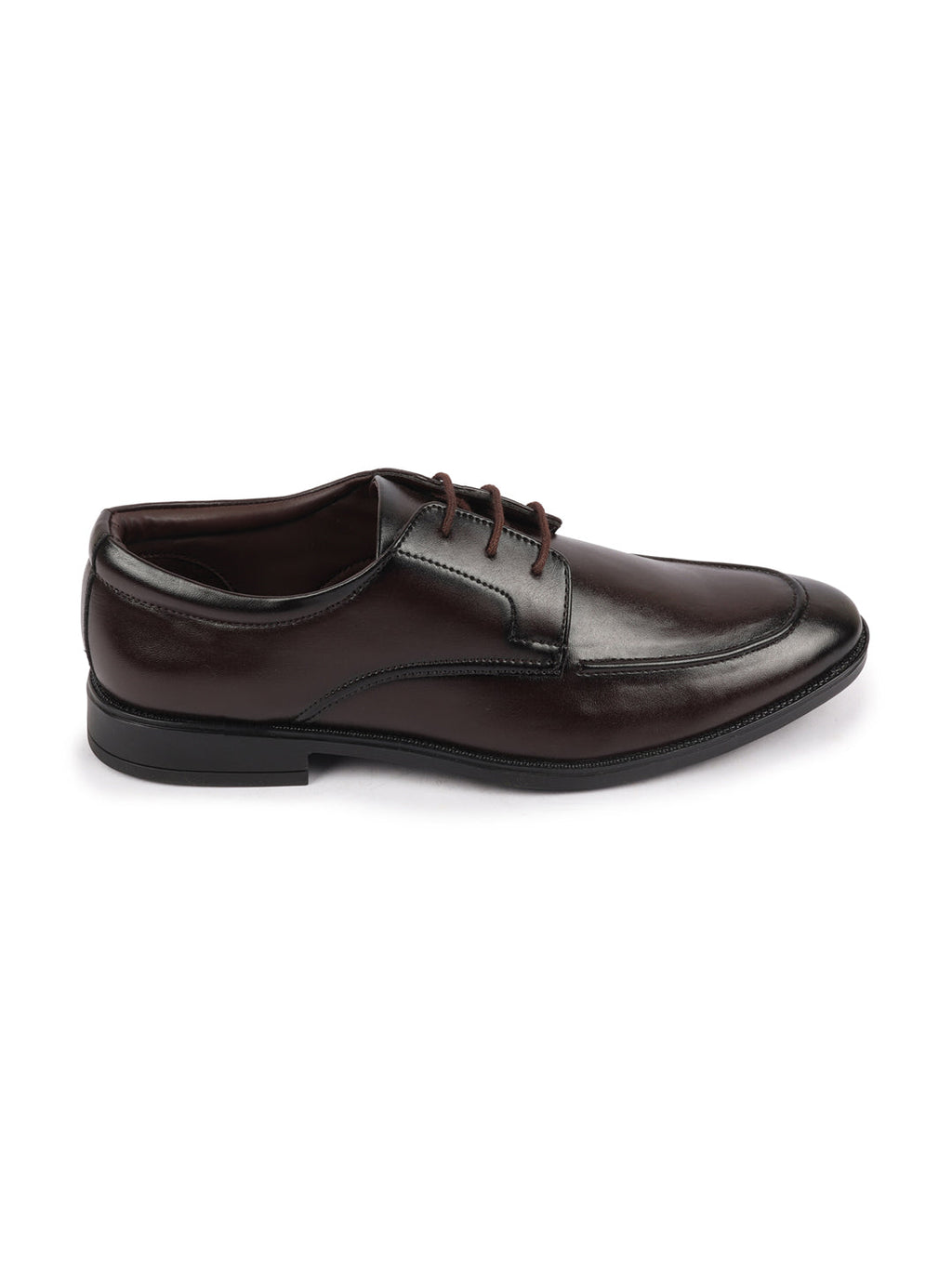 Shop Men Brown Formal Office Comfort Lace-Up Derby Shoes Online.