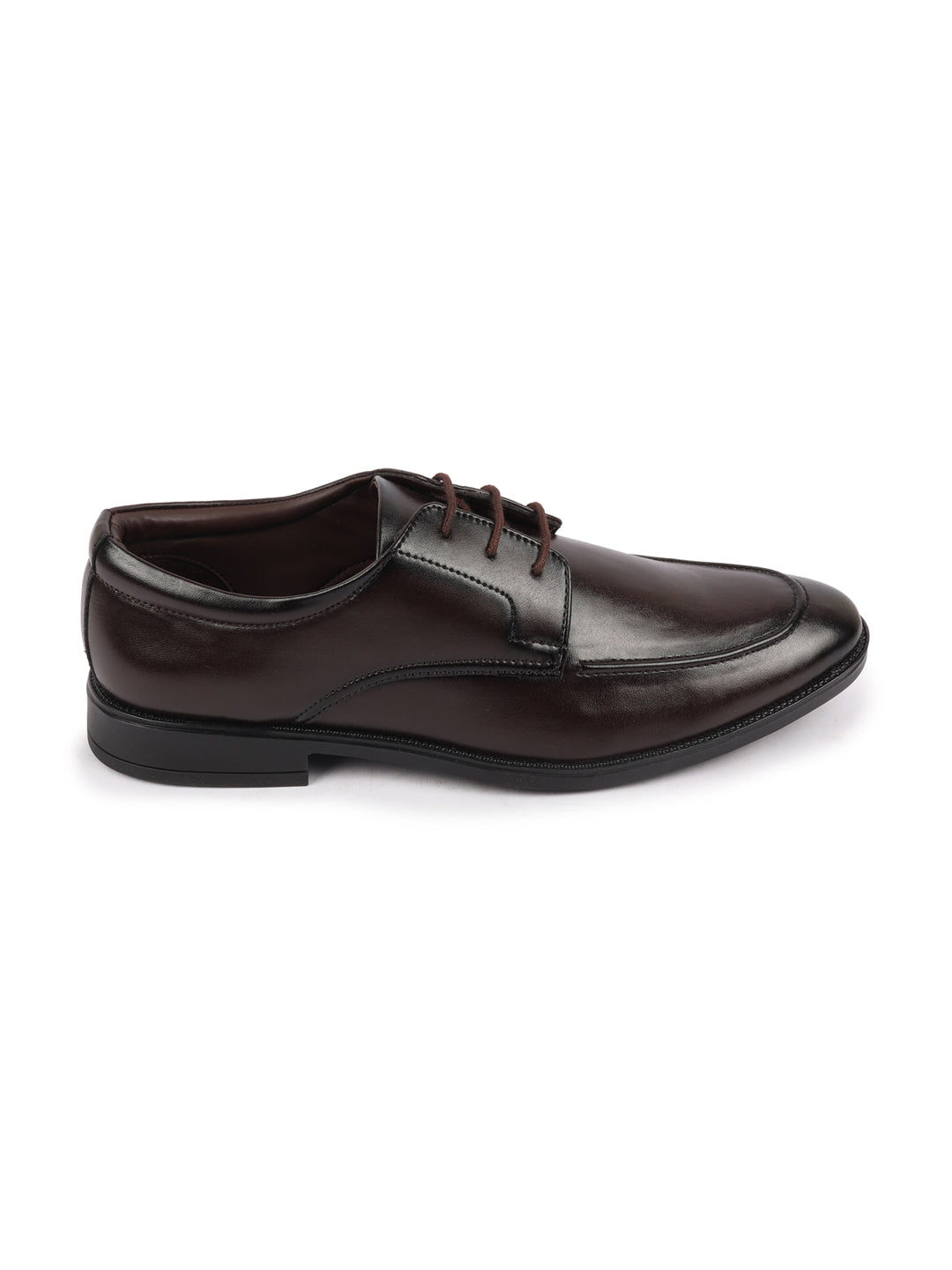 Shop Men Brown Formal Office Comfort Lace-Up Derby Shoes Online.