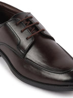 Shop Men Brown Formal Office Comfort Lace-Up Derby Shoes Online.
