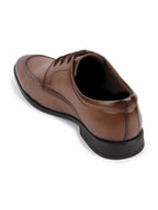Shop Men Tan Formal Office Comfort Lace-Up Derby Shoes Online.
